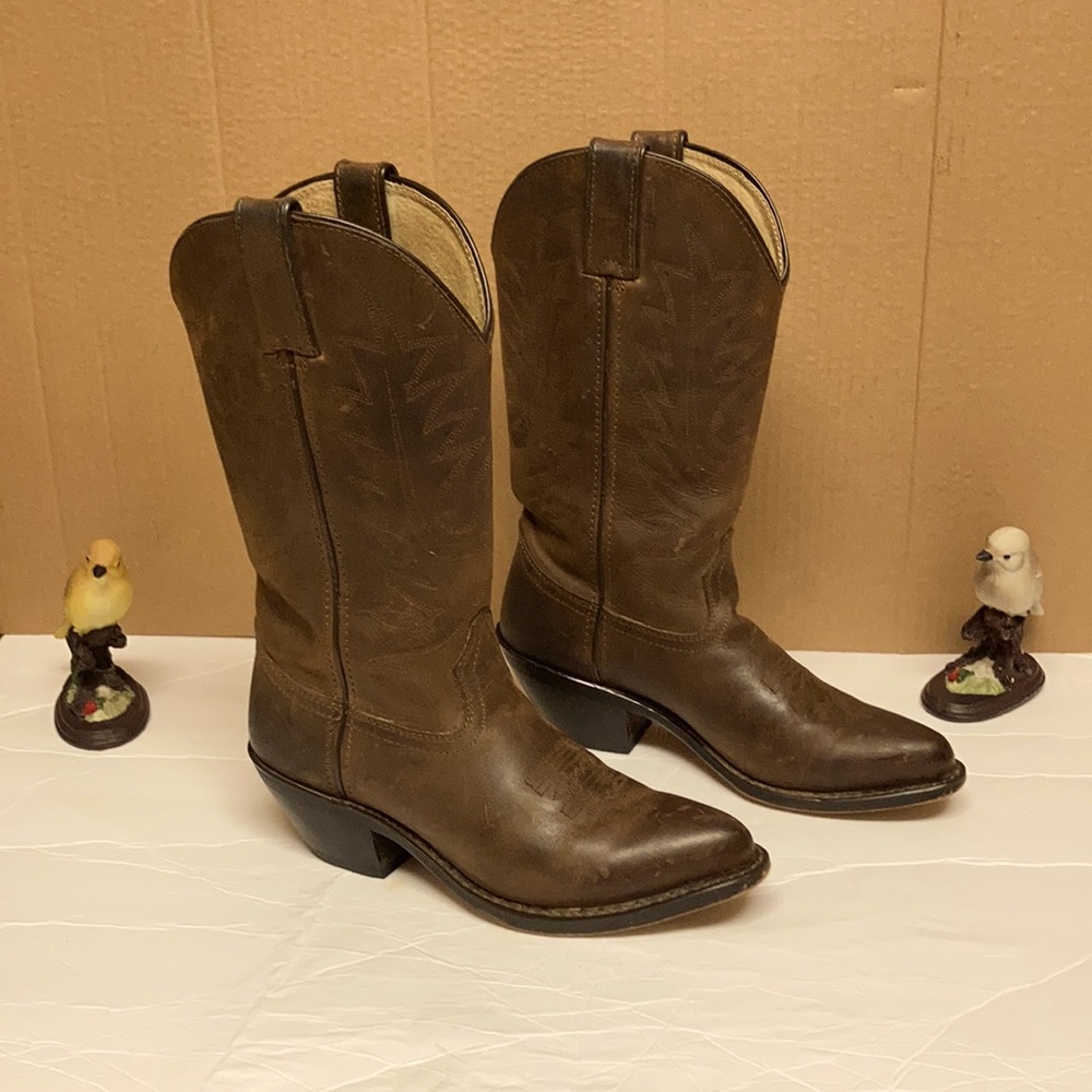LADIES LEATHER COWBOY BOOTS
